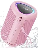AY Tragbarer Bluetooth Lautsprecher mit Licht, Musikbox Bluetooth mit Leistungsstarker...
