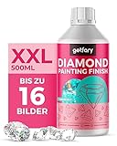 getfary Diamond Painting Finish 500ml - Transparente Diamant Painting Versiegelung für bis zu 16...