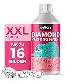 getfary Diamond Painting Finish 500ml - Transparente Diamant Painting Versiegelung für bis zu 16...
