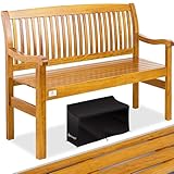 KESSER® Gartenbank Holz Holzbank wetterfest | Für 2 bis 3 Personen | Parkbank aus Massivholz |...