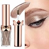 Glitzer Liquid Lidschatten,Glitzer Flüssig Lidschatten,Diamond Glitter Eyeliner Liquid,Waterproof...