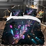Jungen Bettwäsche Urbane Architektur für Kinder Teens Schlafzimmer Dekor, Drucken Bettbezug Set...