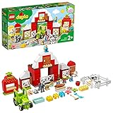 LEGO 10952 DUPLO Scheune, Traktor und Tierpflege Kleinkinder Spielzeug ab 2 Jahren mit Figuren:...