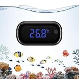 Brifit Aquarium Thermometer, Mini Aquarium Thermometer Digital, LED Display, Touch Screen, Kabellos...