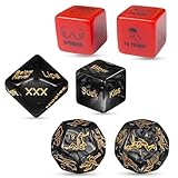 BDSMJOY 6er Sex Paar, Spiel mit Würfel, 50 Optionen, 24 Position Lehrbuch + 26 Sex-Würfel für...