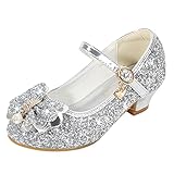 Antirutsch Schuhe Kinder Kleinkind Kleinkind Mädchen Kleid Pumps Glitzer Pailletten Prinzessin...