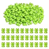 SUPRROW 100Pcs Mini Grüne Plastik Frosch, Mini Frösche Grüne Frosch-Figuren,Fairy Garden Miniatur...