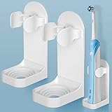 HOMMAND 2 Pack Elektrische Zahnbürstenhalter zur Wandmontage, Stark Klebende Elektrische...