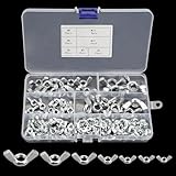 Flügelmuttern Sortiment Kit Flügelmutter Edelstahl, Muttern Set M3 M4 M5 M6 M8 M10...