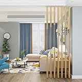 Goldener Raumteiler 100–300 cm modern freistehend Paravent Trennwand für Zuhause Büro...