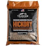 Traeger Grills Hickory 100% Naturholzpellets für Smoker und Pelletgrills, BBQ, Backen, Braten und...
