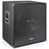 VONYX SWA18 PA Subwoofer Aktiv, stabile Bassbox, 18 Zoll Sub 1000 Watt, Tieftöner mit integrierter...