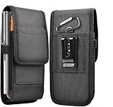 Cadorabo Handytasche mit Gürtelclip kompatibel mit Sony Xperia L2 in SCHWARZ -360 Grad Schutzhülle...
