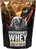 nu3 Performance Whey Protein Pulver Cookies (1kg) - Eiweiss Protein Pulver mit guter Löslichkeit...
