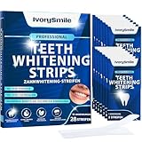 IvorySmile Zahnaufhellungsstreifen für 14 Anwendungen – Professionelle Whitening Strips für...