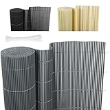 Ribelli® PVC Sichtschutzmatte, Sichtschutzzaun ohne Bohren, Sichtschutz Zaun mit Kabelbindern,...