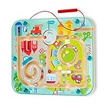 Haba 301056 - Magnetspiel Stadtlabyrinth, pädagogisches Holzspielzeug für Kinder ab 2 Jahren,...