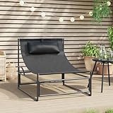 Owoxanthellate Gartenstuhl Anthrazit 87x74x73 cm Stahl und Textilene Modernes Design und Robustheit...