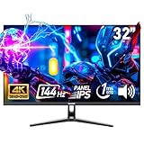 Gawfolk Gaming Monitor 32 Zoll UHD 4K 144Hz, IPS PC Bildschirm mit Lautsprecher, Computerbildschirm...