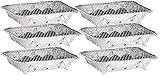 infactory Einweggrill: 6er-Set handliche Einweg-Grills mit 500 g Kohle je Grill und Anzünder...