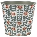 Supvox Eisener Pflanzkübel für Künstliche Blumen Großer Dekorativer Blumentopf mit Muster...