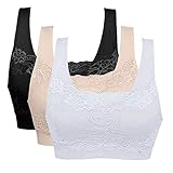 Vertvie Womens Strech Ohne Buegel Push up Yoga Sports BH Bra Top Set Fuer Fitnesstraining Polsterung...