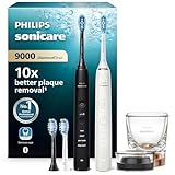 Philips Sonicare DiamondClean 9000 elektrische Zahnbürste, Doppelpack,Zahnbürste mit...