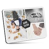 Mousepad selbst gestalten - Bedrucktes Mauspad mit DREI Fotos Personalisieren für Freunde und...