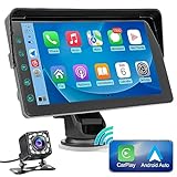 2024 Newest Wireless Apple Carplay&Android Auto,Portable TouchScreen Automatic Multimedia...