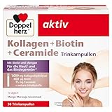 Doppelherz Kollagen + Biotin + Ceramide - Biotin, Vitamin B2, Niacin und Zink unterstützen den...