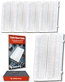 AZDelivery Mini Breadboard 400 Pin mit 4 Stromschienen kompatibel mit Arduino und Jumper Wire Kabeln