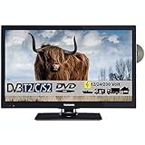 TELEFUNKEN D22F342A Full HD LED Fernseher 22 Zoll 55 cm TV mit DVD DVB-S/S2, DVB-T2, DVB-C, USB,...