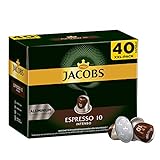 Jacobs Kaffeekapseln Espresso Intenso (nur für kurze Zeit) Megapack XXL, Intensität 10 von 12, 200...