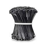 Beshine Kabelbinder 100mm x 2.5mm 1000 Stück, Nylon, UV-Beständig - Schwarz