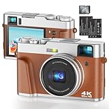 Digitalkamera 4K 48MP Autofokus Fotokamera mit Optischem Sucher, Vlogging Digital Kamera mit 32G...