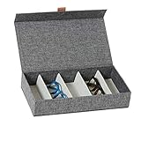 LOVE IT STORE IT Premium Brillen Aufbewahrungsbox - Brillenbox für mehrere Brillen, innen Samt -...