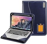 Broonel - Contour Series - Blau Leder Laptop Fall/Hülse - Kompatibel mit dem Dell XPS 17 9720 17'...