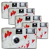 5X Topshot Fliegende Herzen Einwegkamera/Hochzeitskamera (27 Fotos, Blitz, 5-er Pack) MHD 12.2025