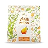 Vegan Protein - MANGO - Pflanzliches Proteinpulver aus gesprosstem Reis und Erbsen - 75%...