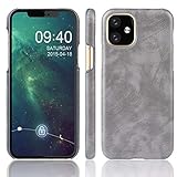 KIOKIOIPO-N Mode Stoß- Litchi Texture PC + PU-Kasten for Apple iPhone XI 2019 (Color : Gray)