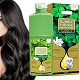 Bubble Mousse Shampoo, 500ml Bubble Mousse Hair Dye Shampoo, Langlebig Pflanzliche Schaumhaarfarbe,...