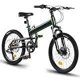 HAUSPROFI Faltrad 20 Zoll Klapprad Fahrrad für Damen Herren Jungen, Kinderfahrrad, 7 Gang Shimano...