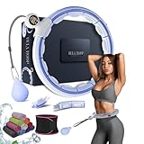 K-MART Smart Weighted Hula Ring Hoops, Hula Circle 28 Abnehmbarer Fitnessring mit 360 Grad...