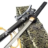 Handgeschmiedetes roh aussehendes Japanisches Samurai-Schwert Full Tang 1060 Kohlenstoffstahl...