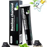 Aktivkohle Zahnpasta Weiße Zähne Bamboo Teeth Whitening Toothpaste Natürliche Fresh Breath...