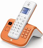 Motorola T211CO Schnurlostelefon weiß/orange