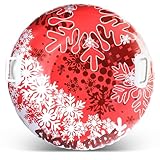 Aufblasbarer Schlitten, 90 cm Snow Tube, Schneeschlitten mit Griffen, Aufblasbarer Schneeschlauch,...