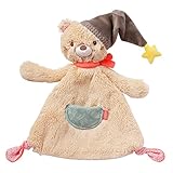 Fehn Schmusetuch Baby Schnuffeltuch mit Bär Köpfchen - Kuscheltuch für Neugeborene - Kuscheltier...