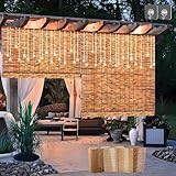 Natur Bambus Rollo Für Aussenbereich Balkon Wetterfest Bambusrollo Ohne Bohren 50 70 90 110 130 150...
