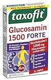 taxofit® Glucosamin 1500 FORTE | Für Knorpel, Knochen, Bindegewebe und Kollagen | 30 Tabletten